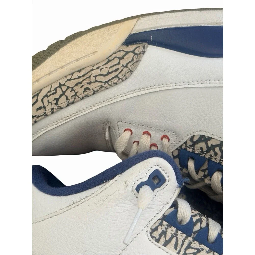 Air Jordan 3 True Blue 2016 Size 13 Used Rare Retro Authentic White Leather MJ